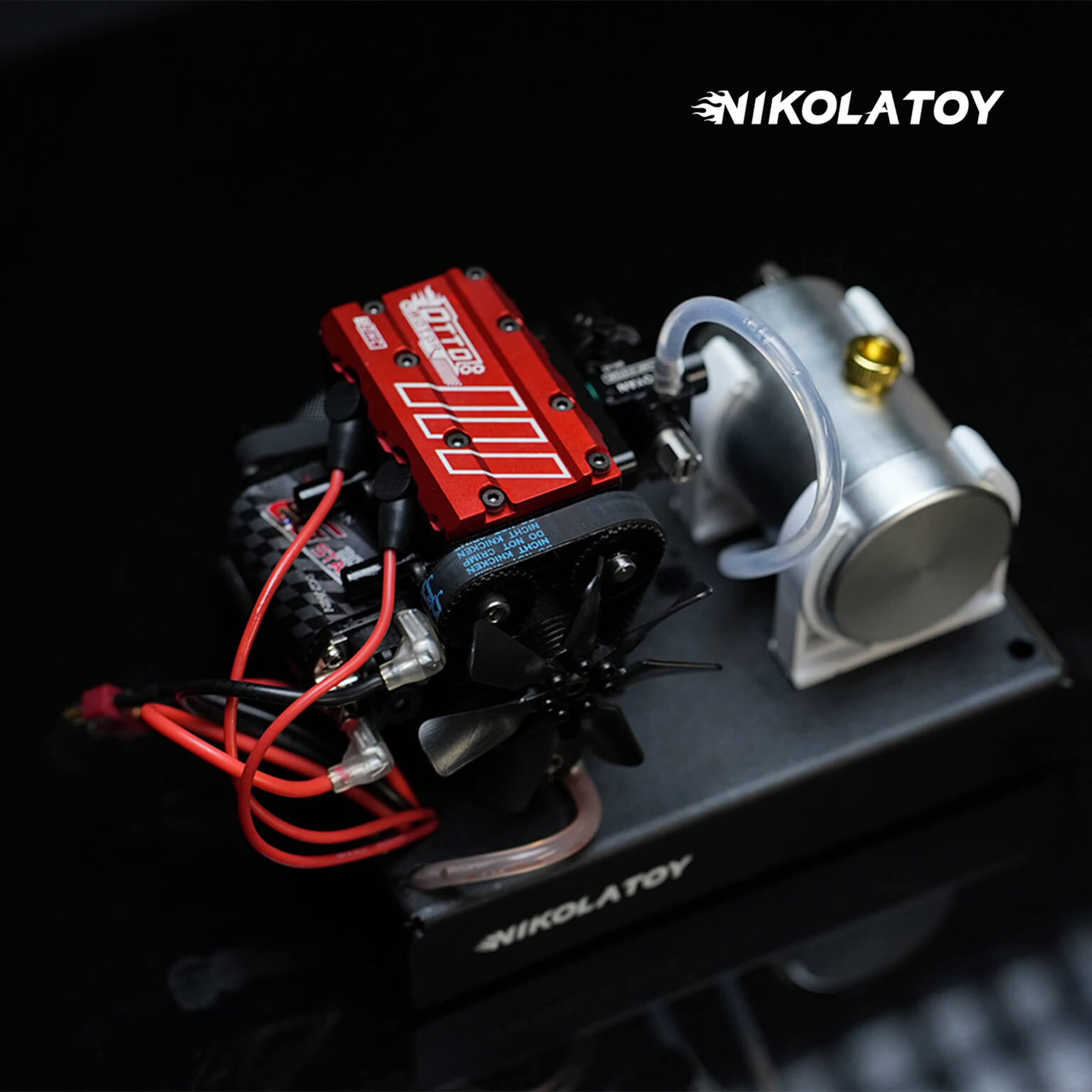 Mini Dual‑Cylinder Internal Combustion Engine Model DIY Assembled Kit