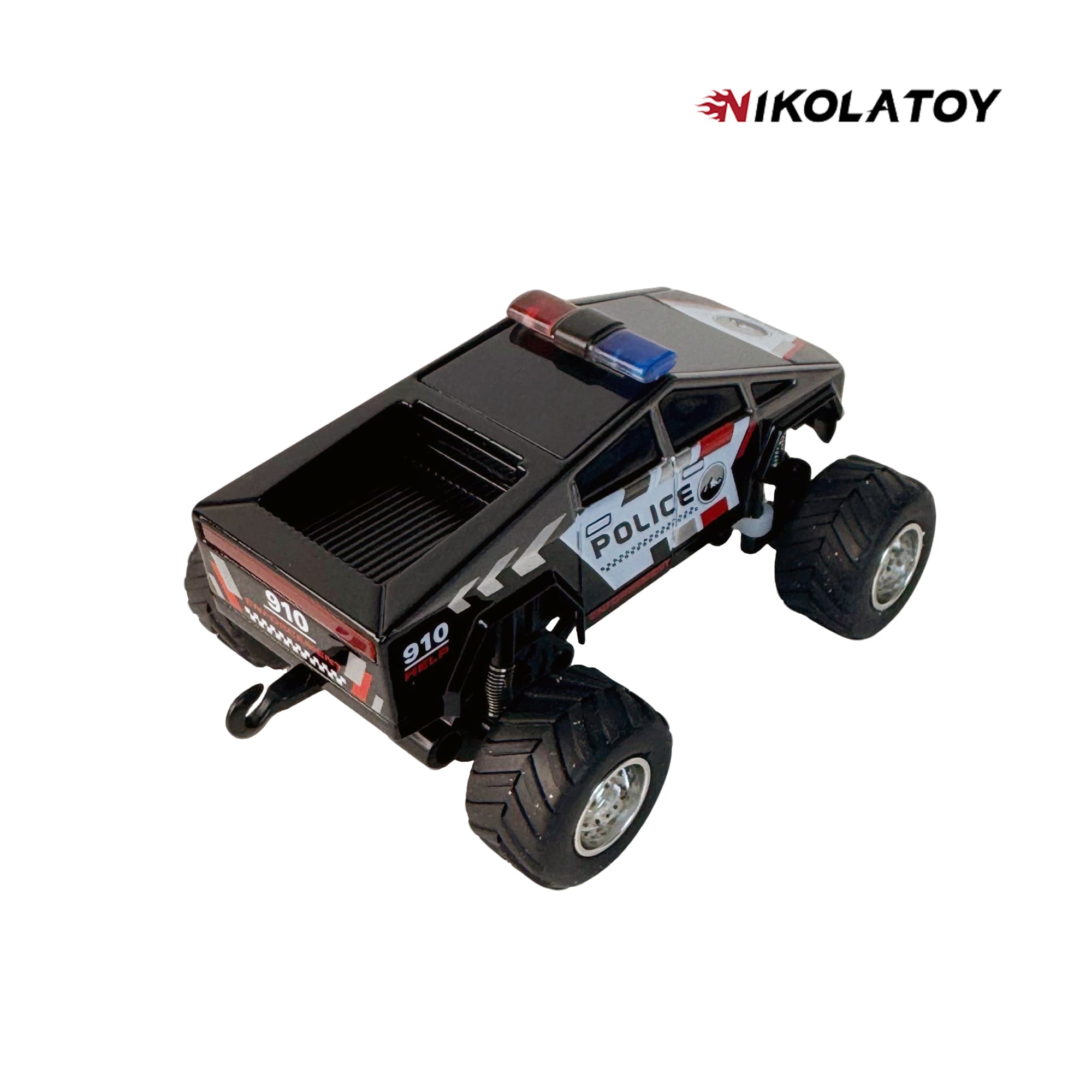 1:64 Police Cybertruck Remote Control Car