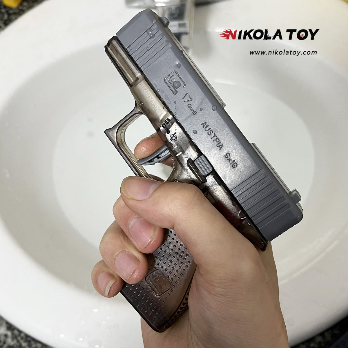 Transparent miniature GK17 pistol water gun