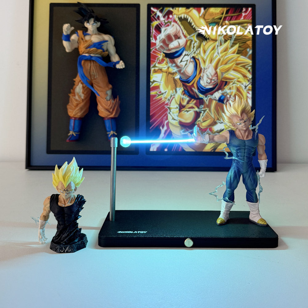 NIKOLATOY®Dragon Ball Vegeta Magnetic Night Light Set (including Half Body Statue)