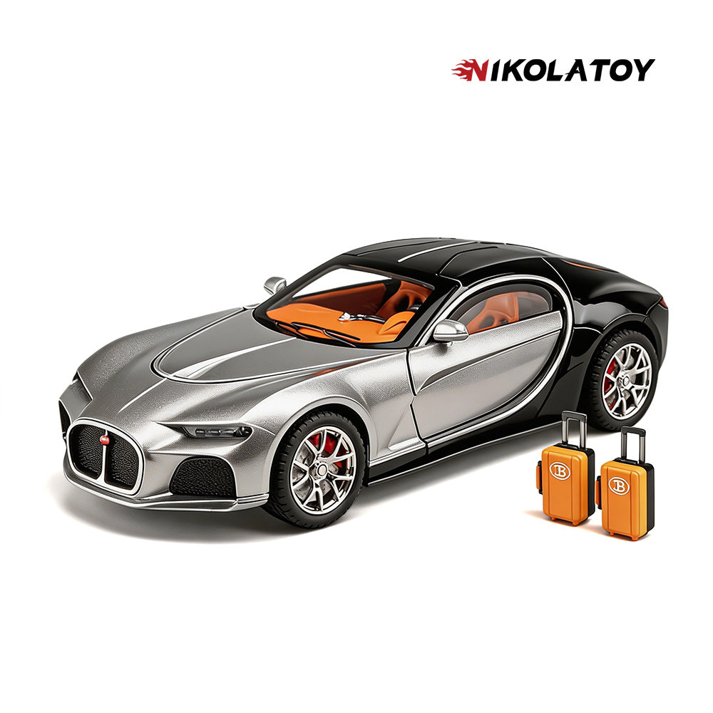 [新品・未使用]BUGATTI アレス グレー×シャンパン スターターセット Alloy 1/24 Bugatti Atlantic Model Car – NIKOLATOY