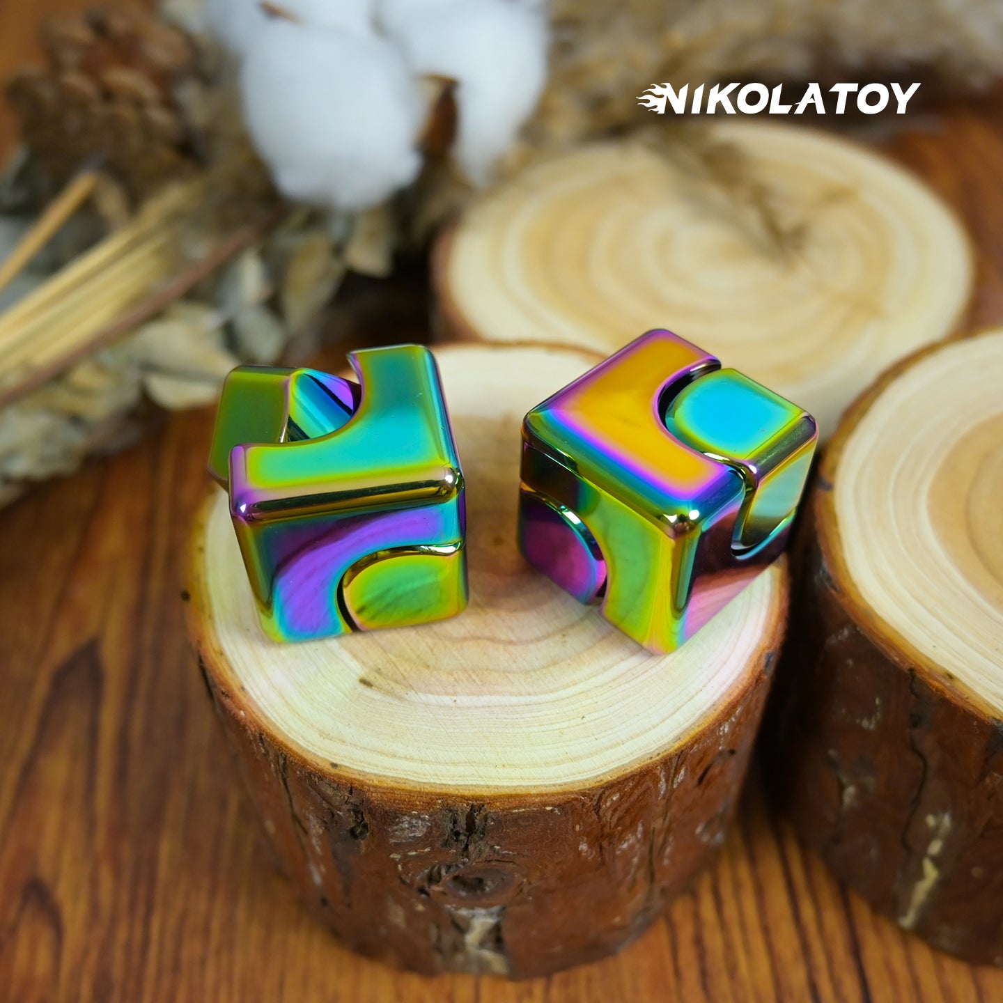 NIKOLATOY® EDC Fidget Toys - Square Spinning Top