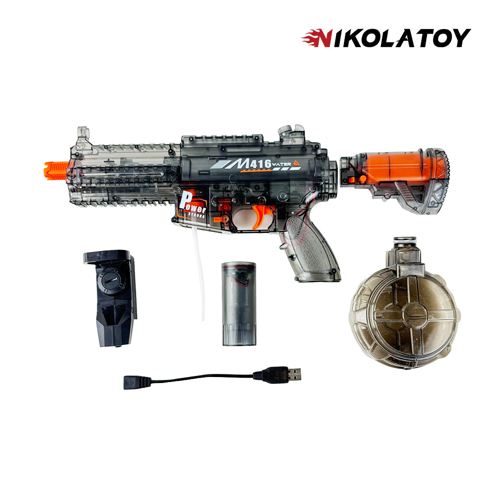 NIKOLATOY® detachable buttstock M416 Water Gun