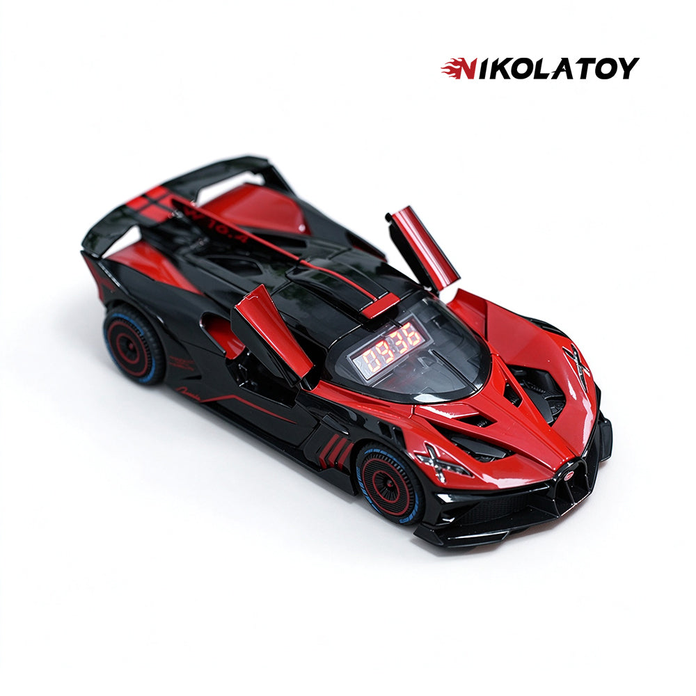 Bugatti Alarm Clock with Engine Sound & Light Mist