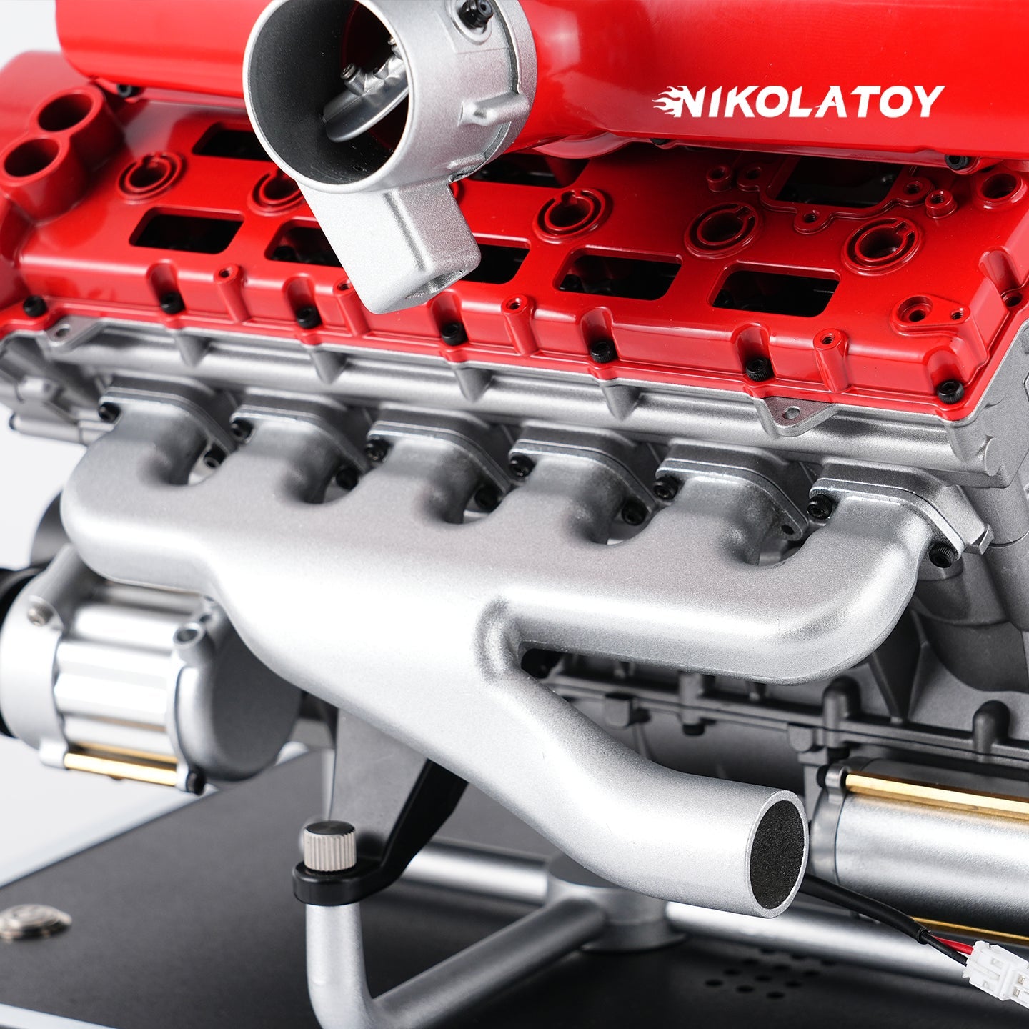 TECHING V12 Car Engine Model Full Metal Assembling 12-Cylinder Building Kits 800+PCS
