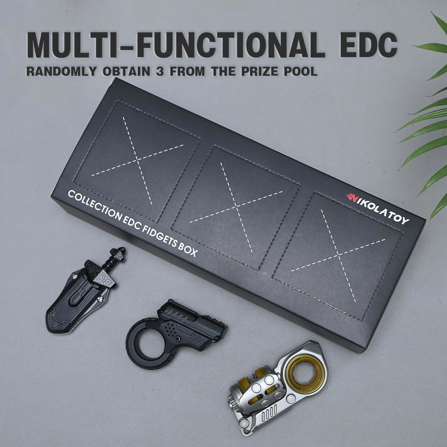 Multi-Functional Fidgets Toy Poking Lottery - 3Pack