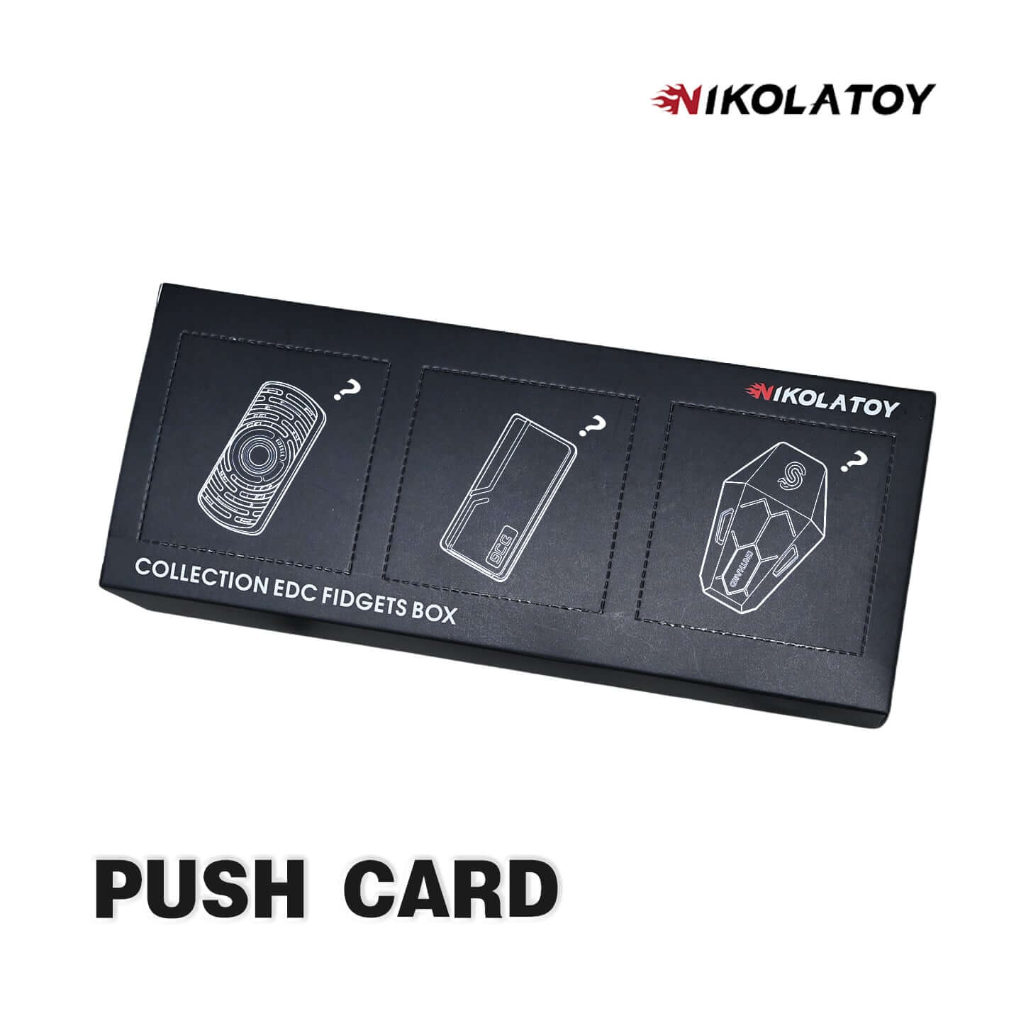 Push Card Fidgets Toy Poking Lottery - 3Pack