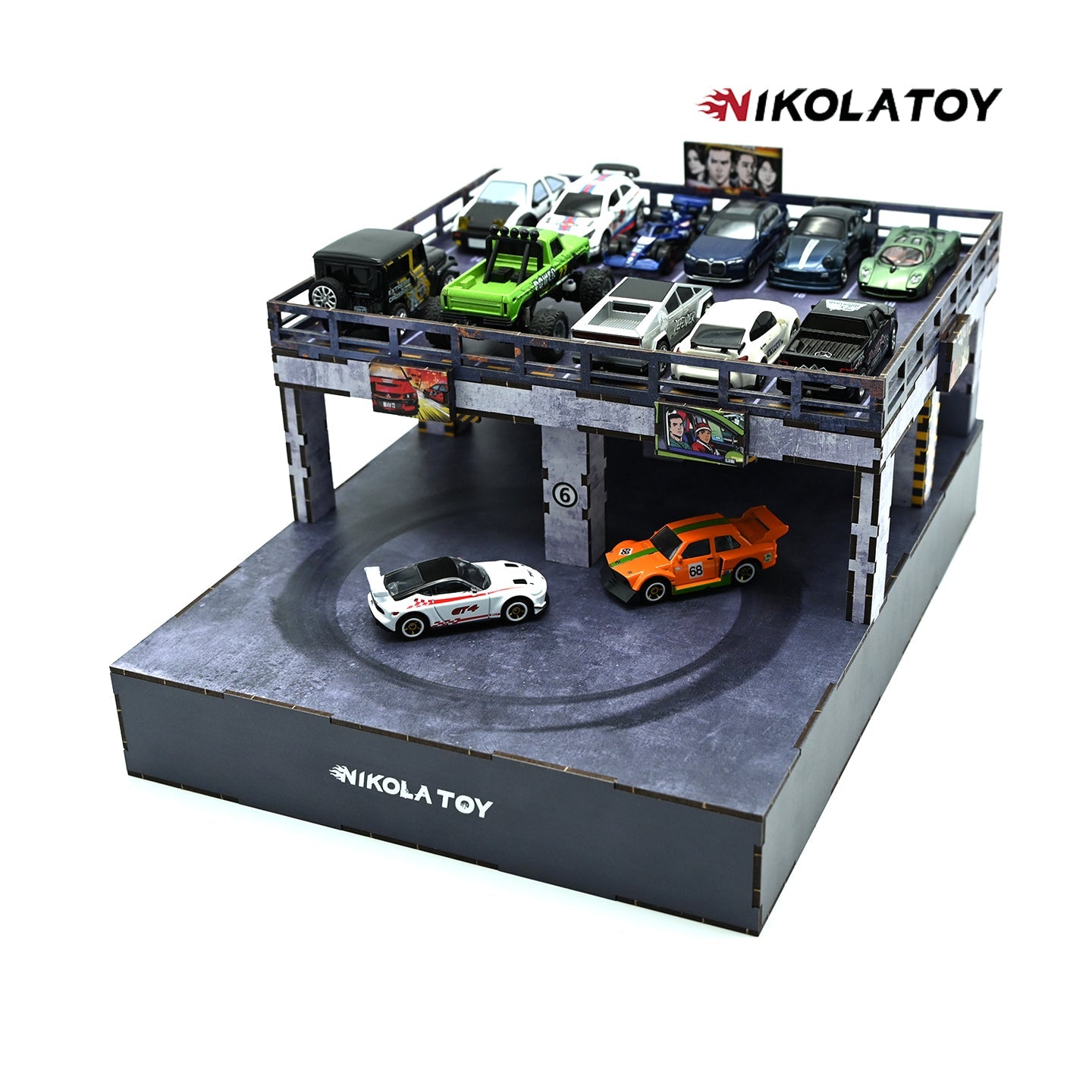 1:64 Electric Drift Turntable Car Model Parking Lot – NIKOLATOY