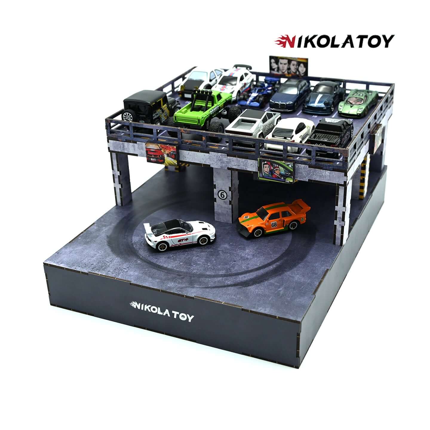 1:64 Electric Drift Turntable Car Model Parking Lot – NIKOLATOY