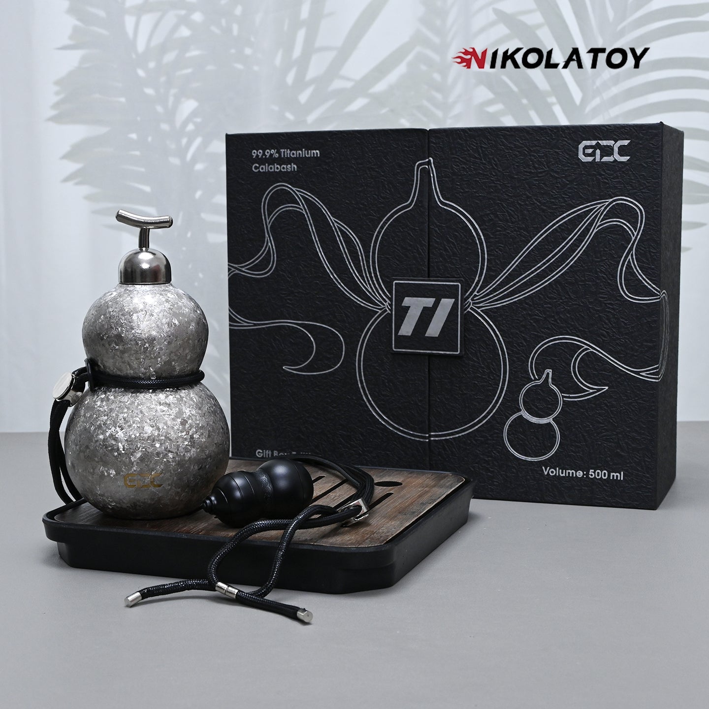 Limited Edition Titanium Gourd Thermos Bottle EDC Gift Box
