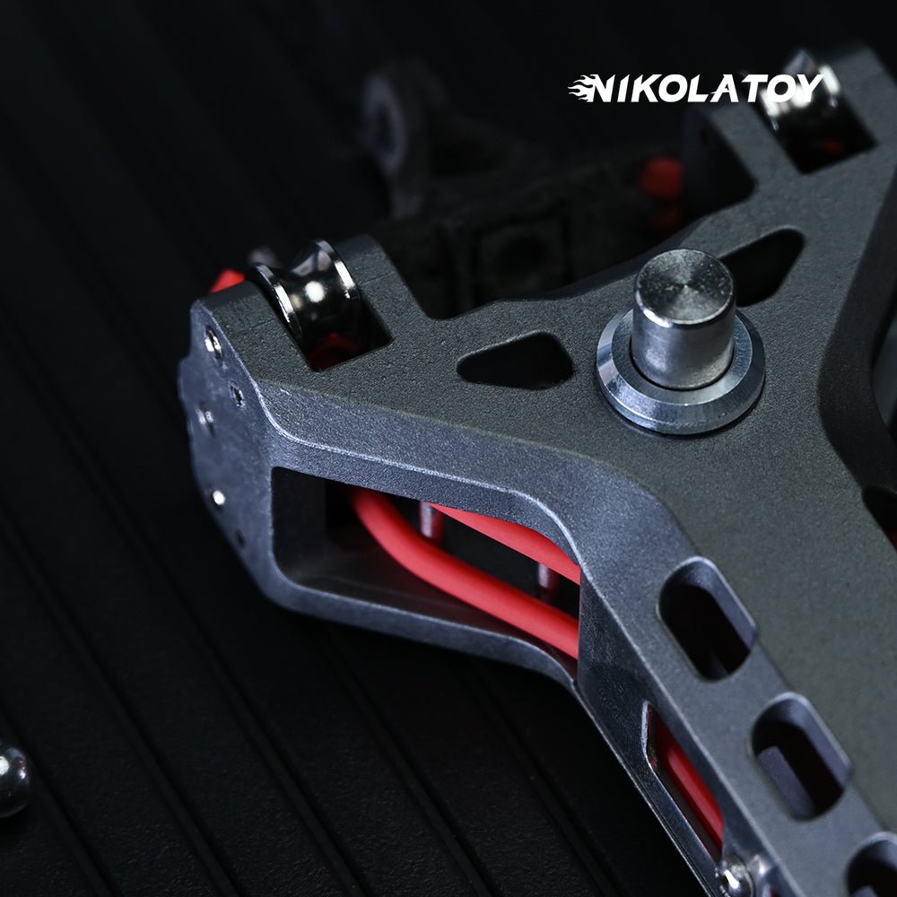 Mechanical‑3 CNC Aluminum Quick‑Load Slingshot High‑Precision Outdoor Recreational Catapult