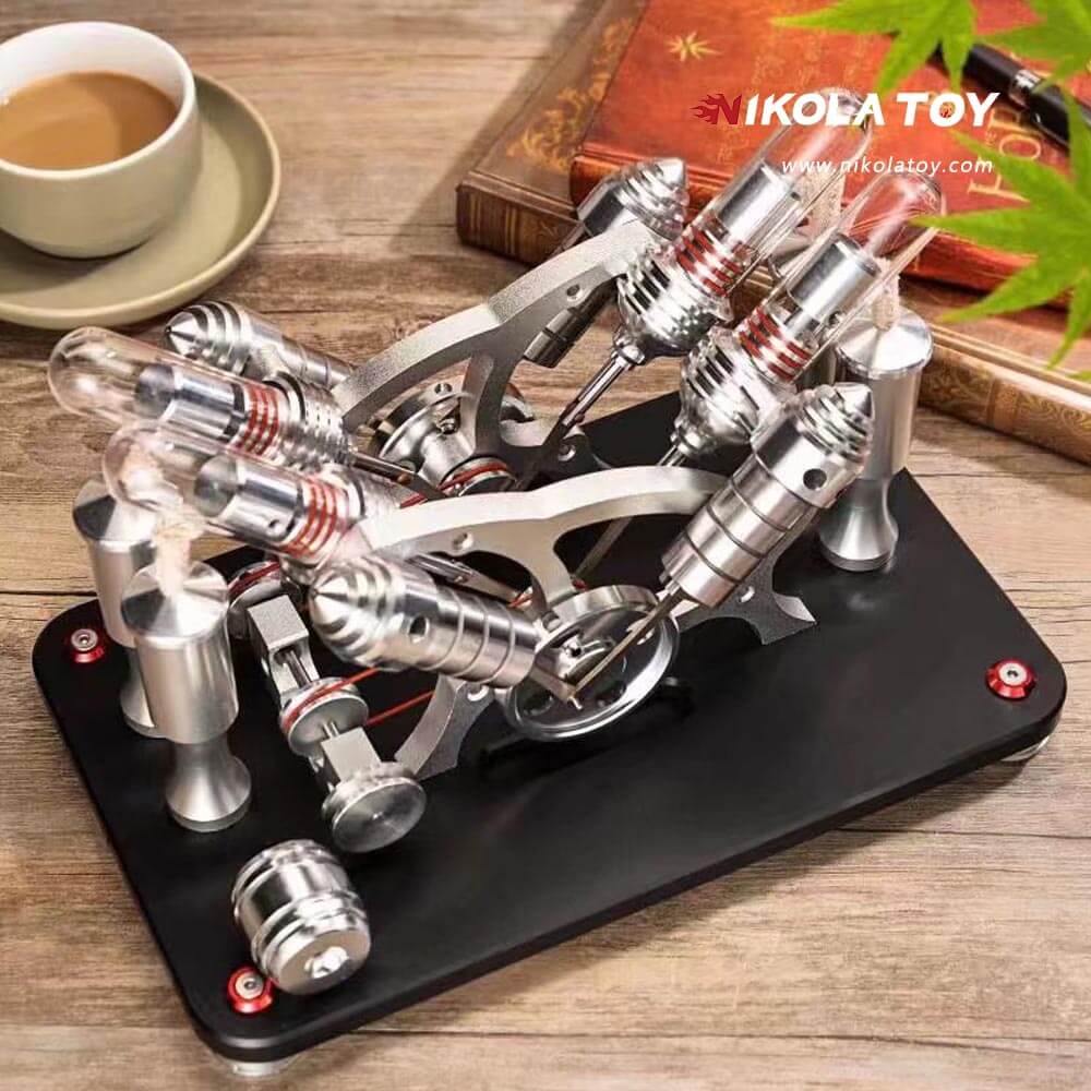 Stirling Engine V4 Model