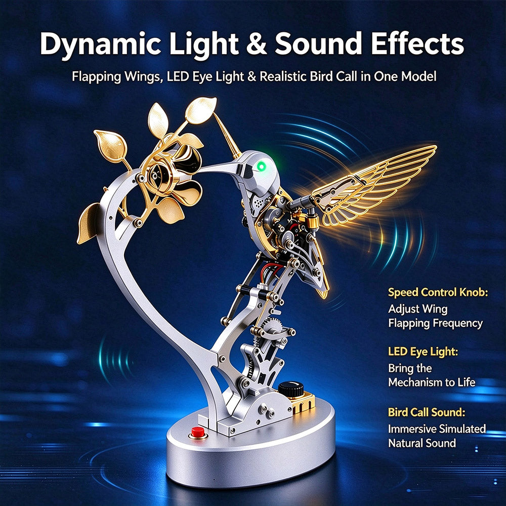 TECHING Mechanical Hummingbird 3D Metal Model DIY Kits