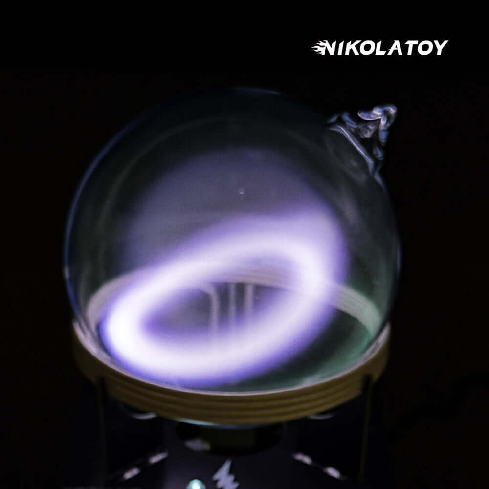 Circular Oscillation Ion Ring Xenon Glass Sphere