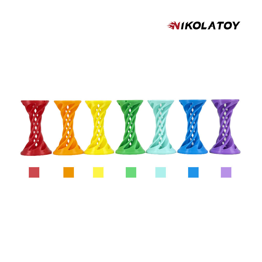NIKOLATOY® 3D printed rainbow spiral ejection decompression ball