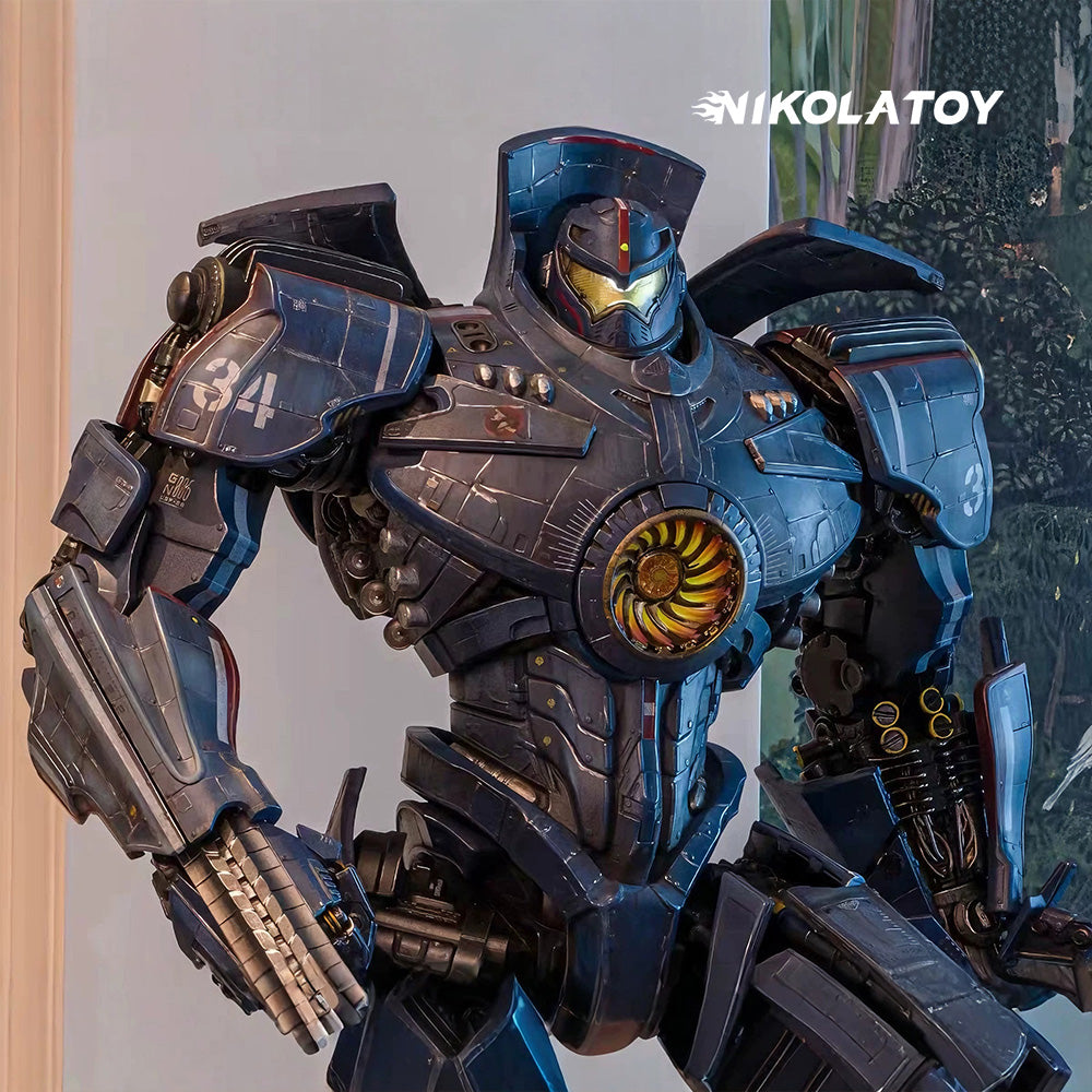 Pacific Rim Gipsy Danger P15 Mechanical Action LED Illuminated Figure Statue