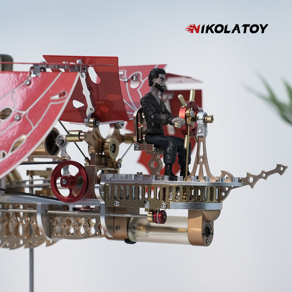 Steampunk Dragon Wing Airship Stirling Engine Model