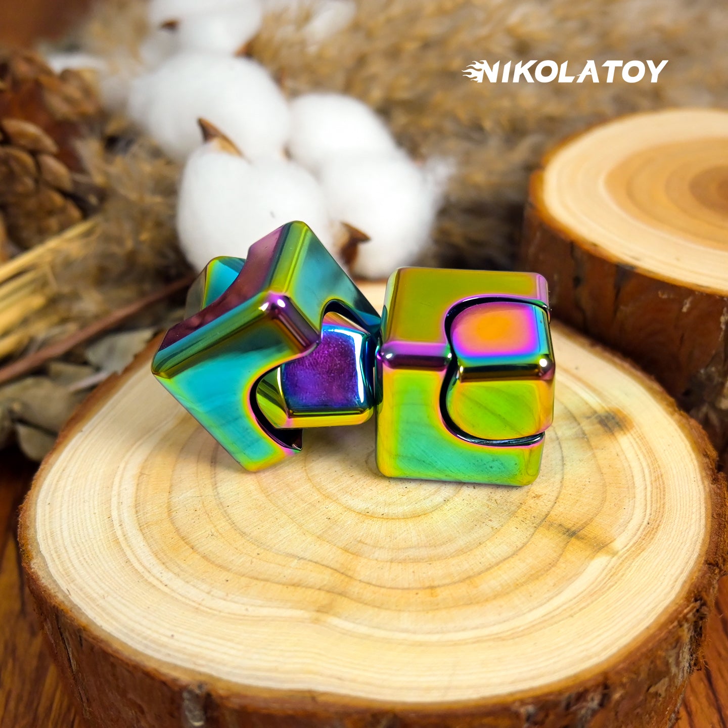 NIKOLATOY® EDC Fidget Toys - Square Spinning Top