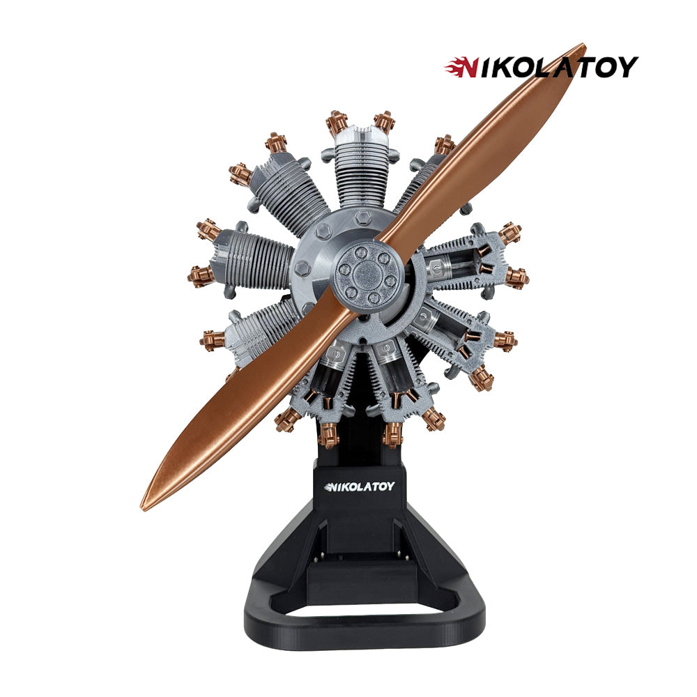 Highly Restored 9-Cylinder Radial Engine Model