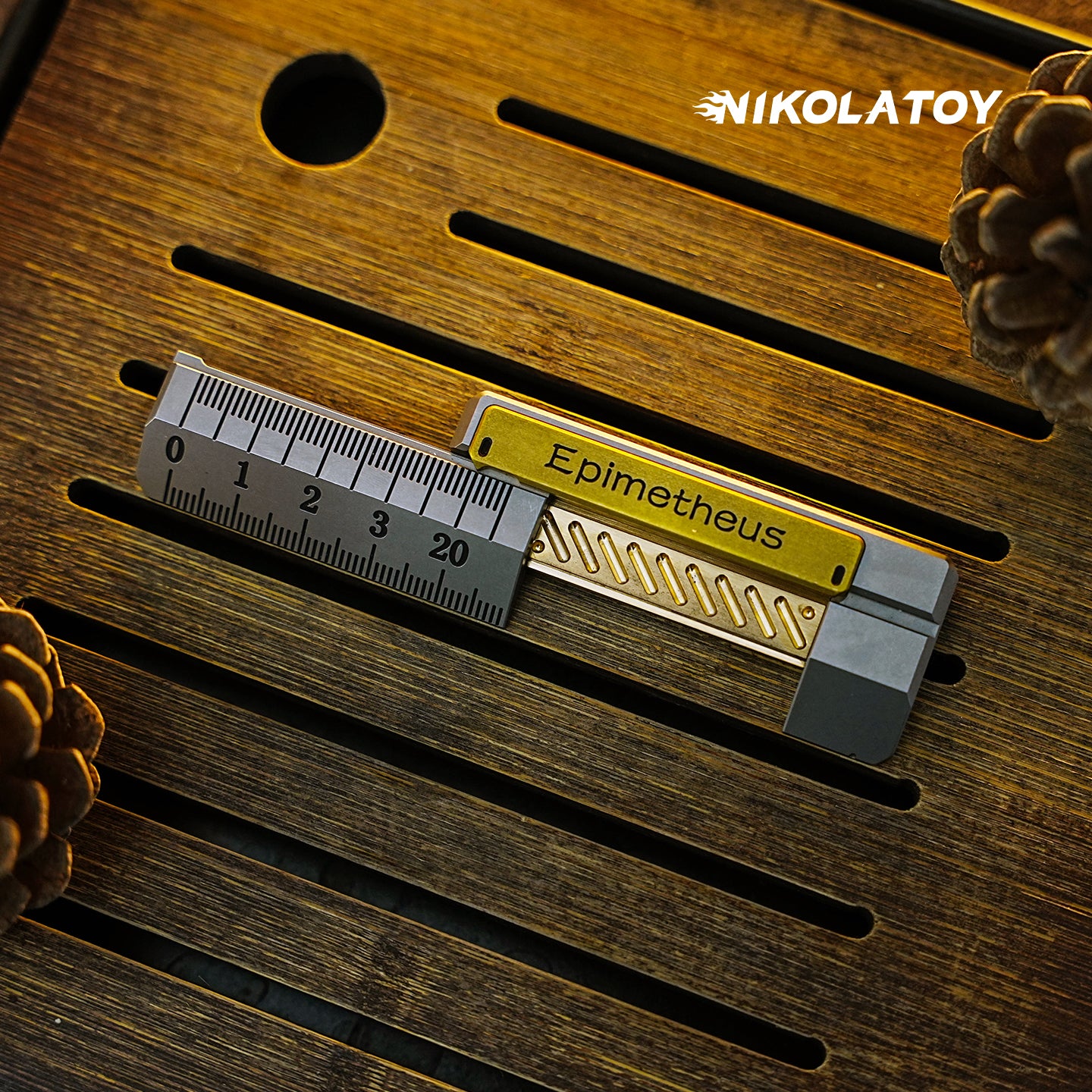 NIKOLATOY®Titanium alloy Fidgets Ruler