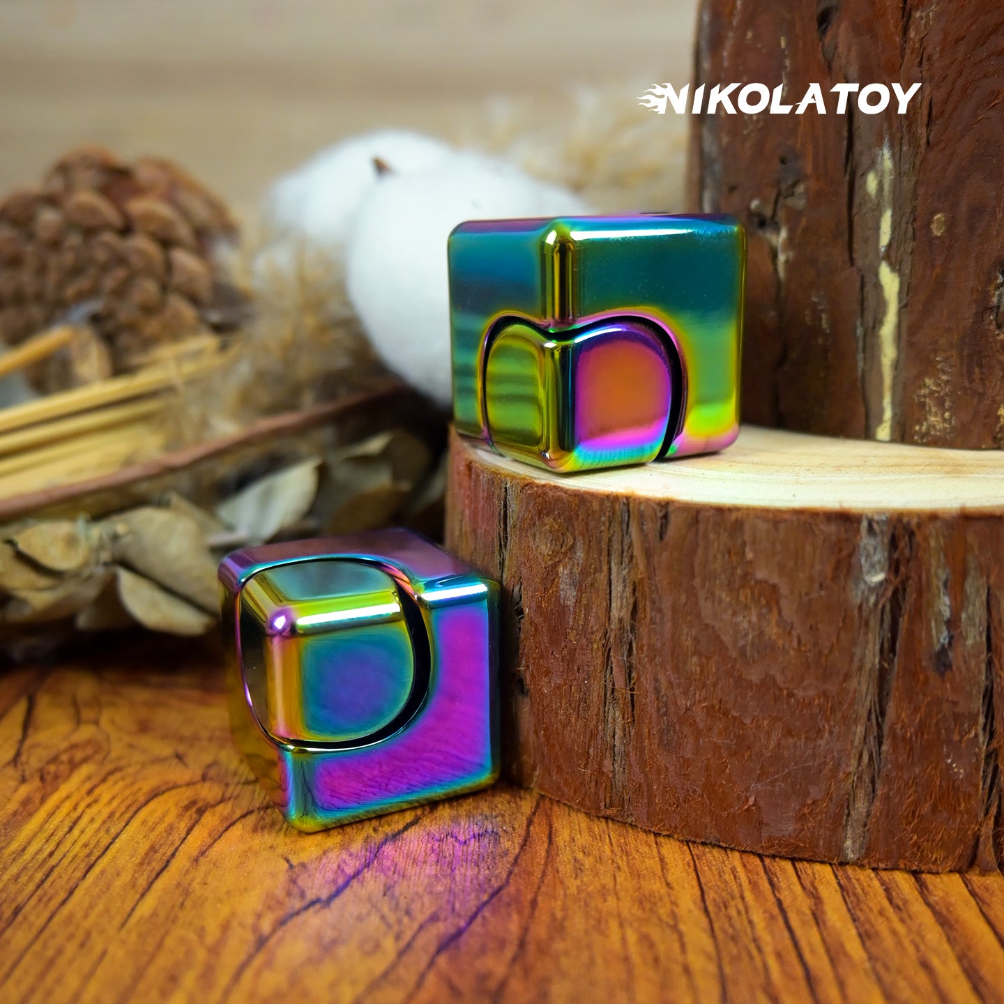 NIKOLATOY® EDC Fidget Toys - Square Spinning Top