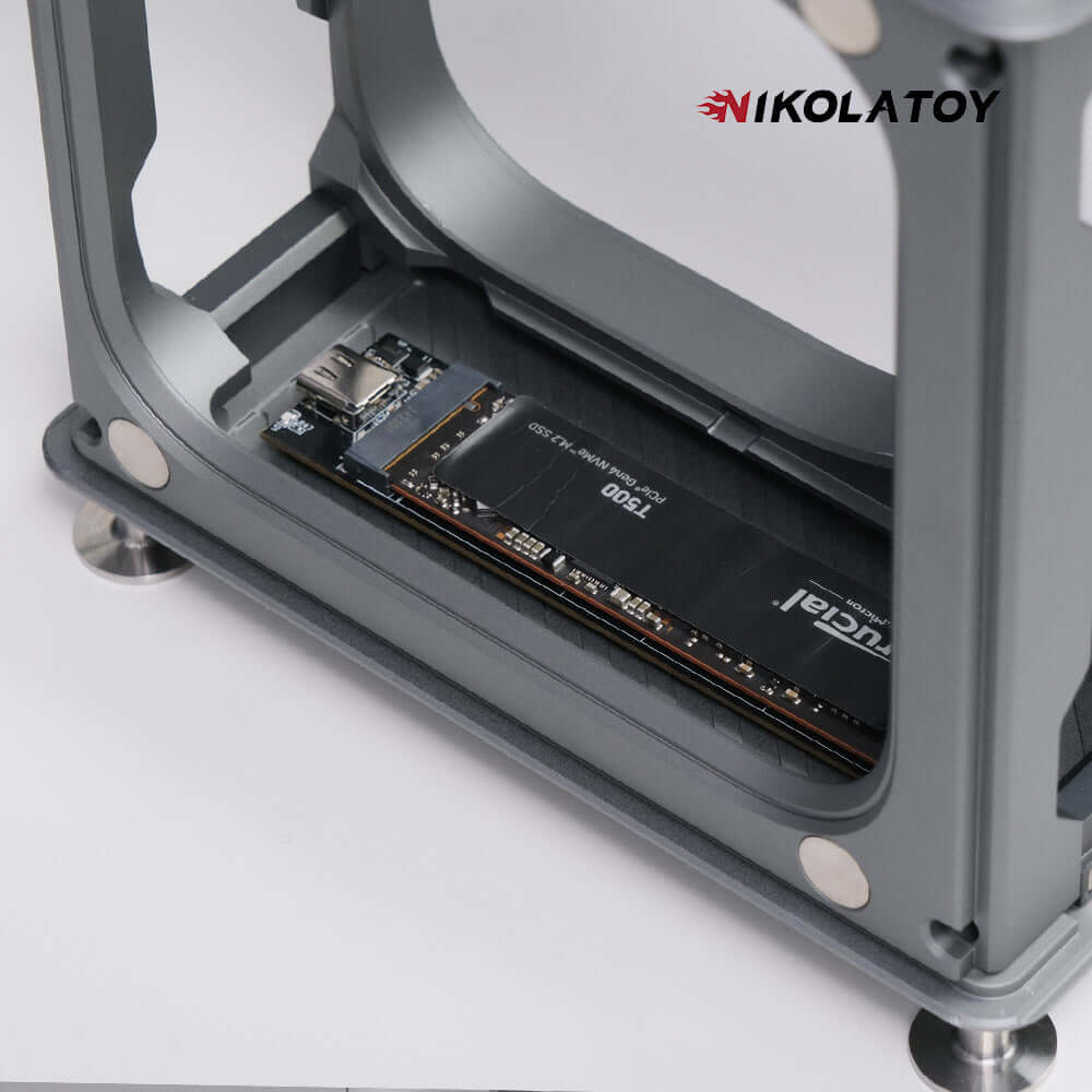 Modular Alloy Magnetic Suction Macmini Protective Shell