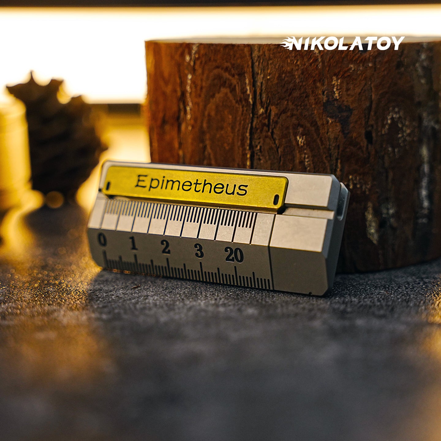 NIKOLATOY®Titanium alloy Fidgets Ruler