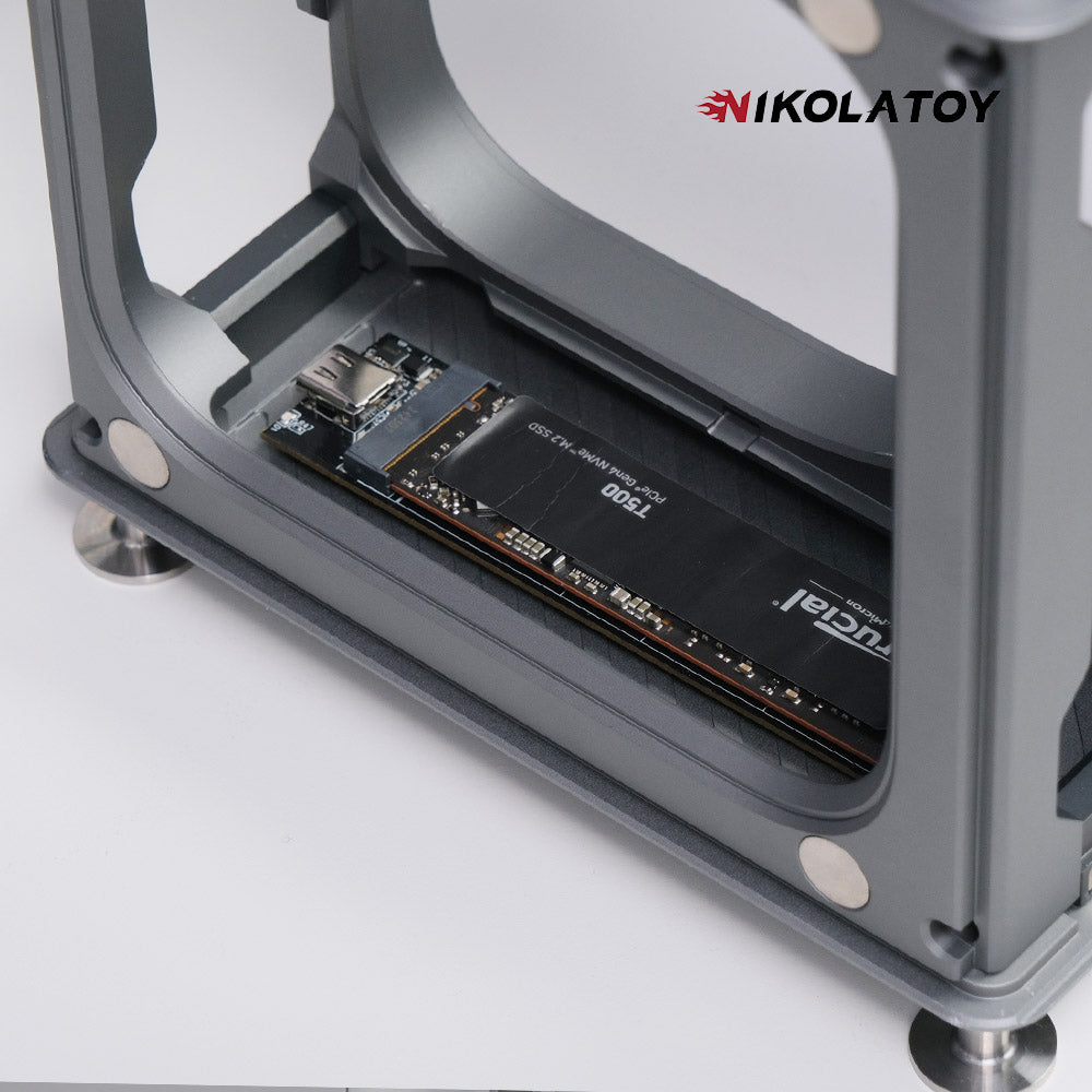 NIKOLATOY® Modular alloy magnetic suction Macmini protective shell