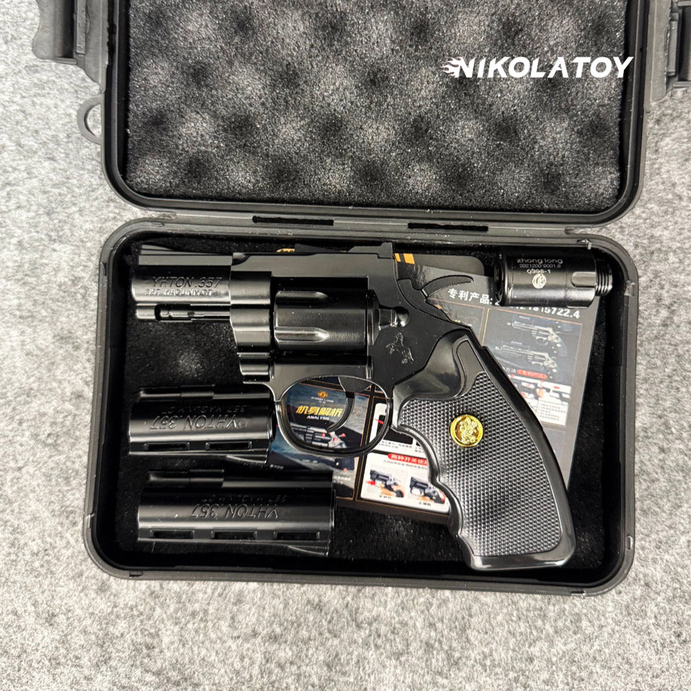 NIKOLATOY® New revolver lighter with 3 gun barrels