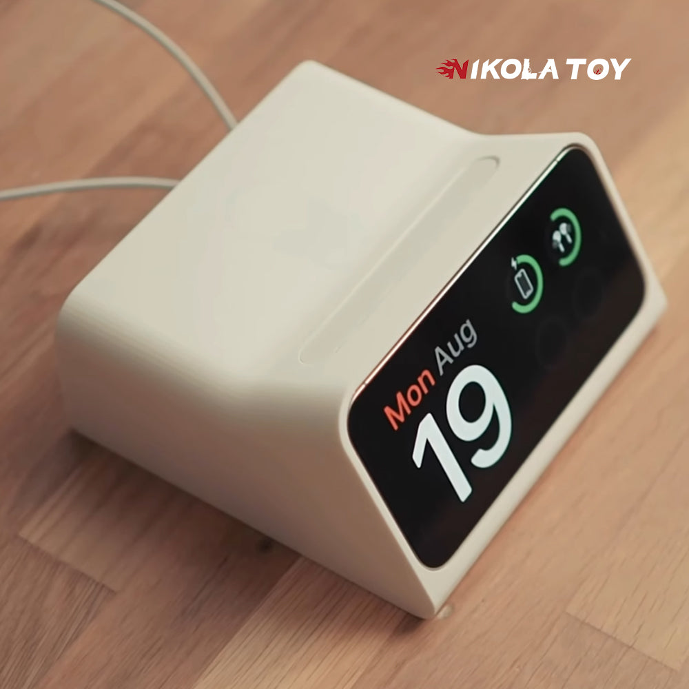 NIKOLATOY® iPhone standby dock - Includes wireless charger