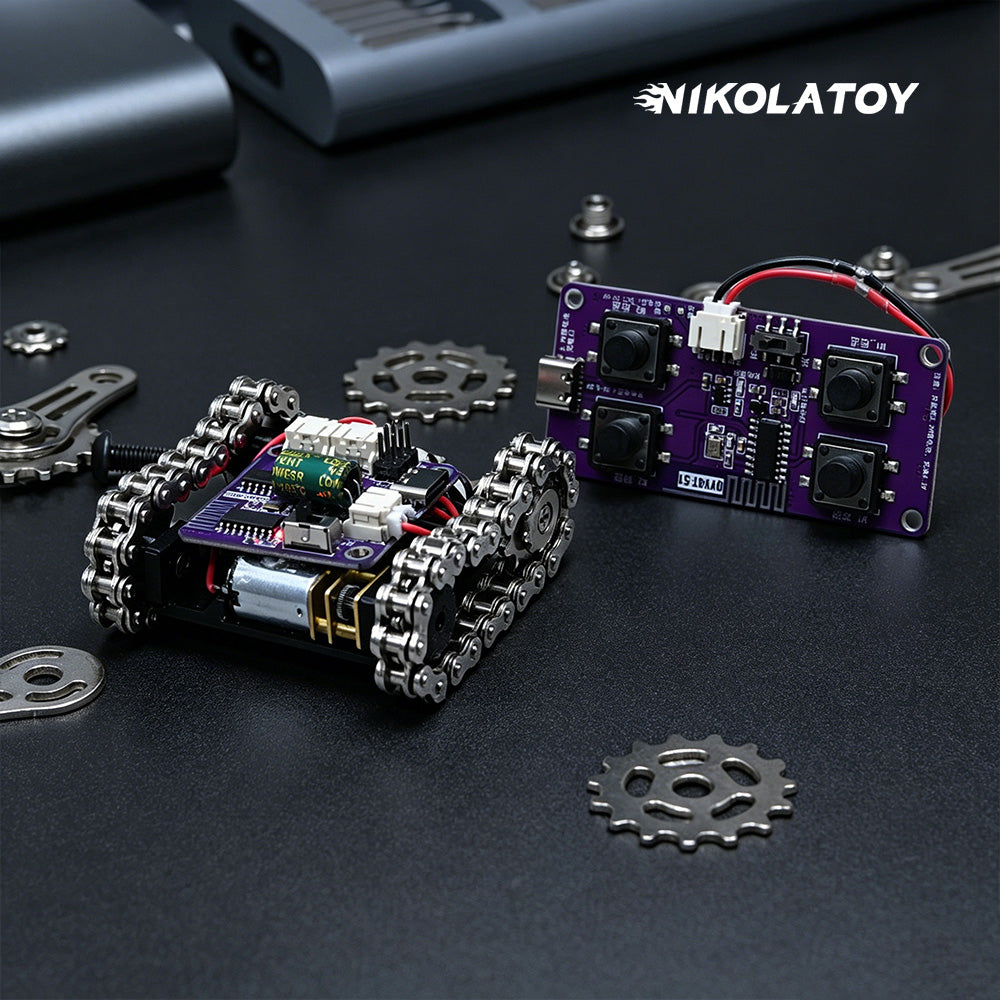 Mini Programmable Metal RC Robot Tank