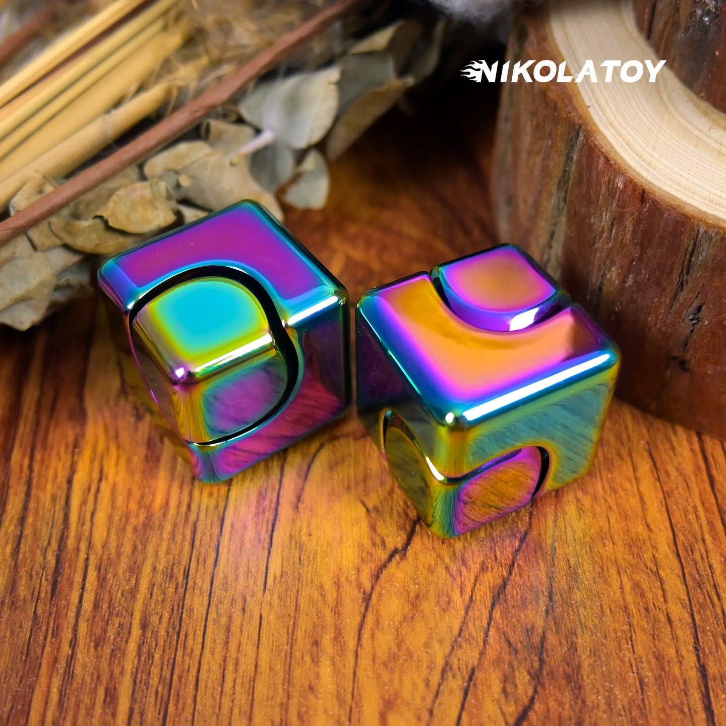 NIKOLATOY® EDC Fidget Toys - Square Spinning Top