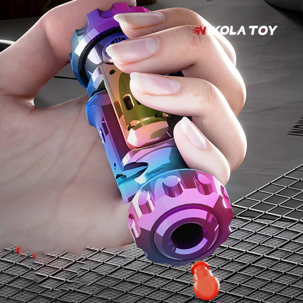 NIKOLATOY® Alloy Agent Mini Shock Bomb Launcher Pistol Toy Gun