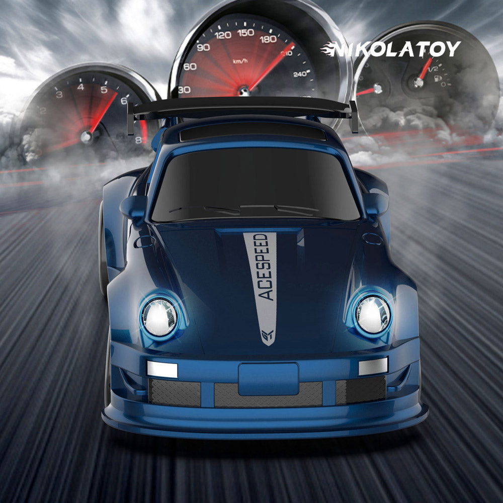 NIKOLATOY® Miniature 1/64 four-wheel drive remote control stunt drifting car - Porsche 911