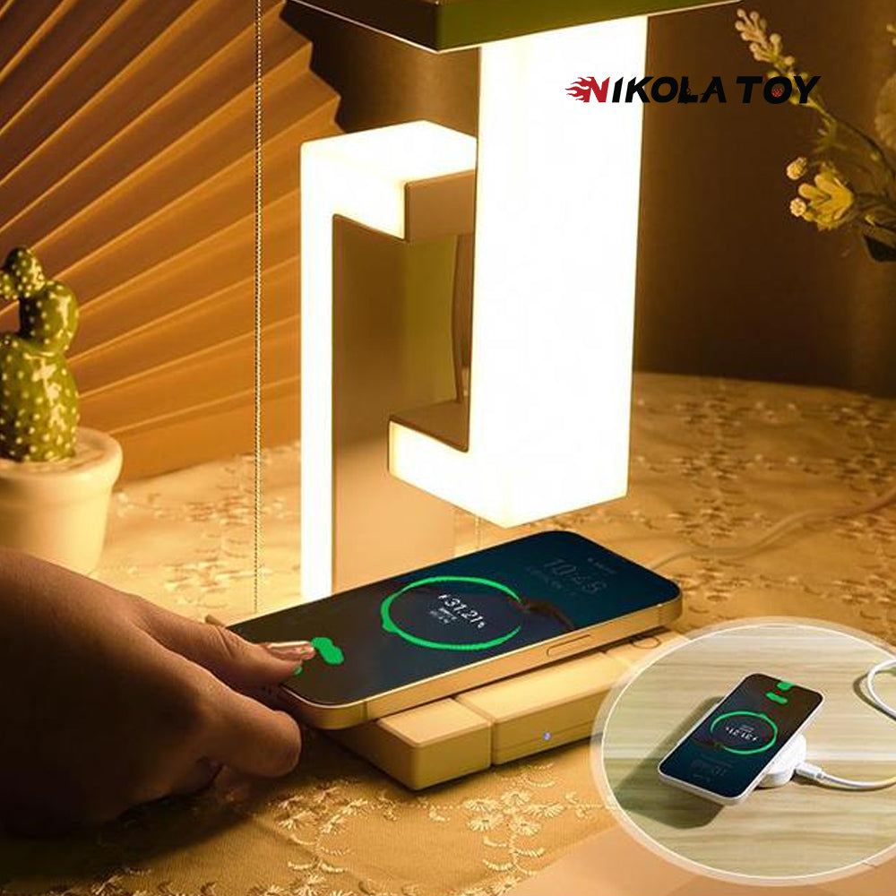 NIKOLATOY® tensegrity smart led desk lamp with wireless charger