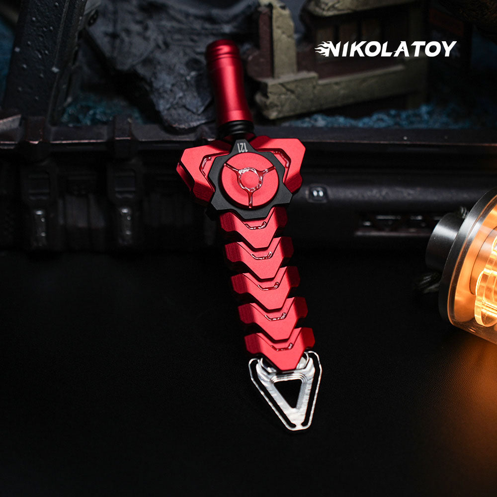 Rattlesnake Sword Red Black Luminous Version