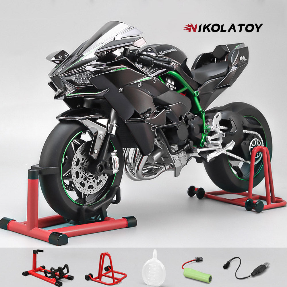 NIKOLATOY® 1/16 Alloy Dynamic Kawasaki H2R Motorcycle Model