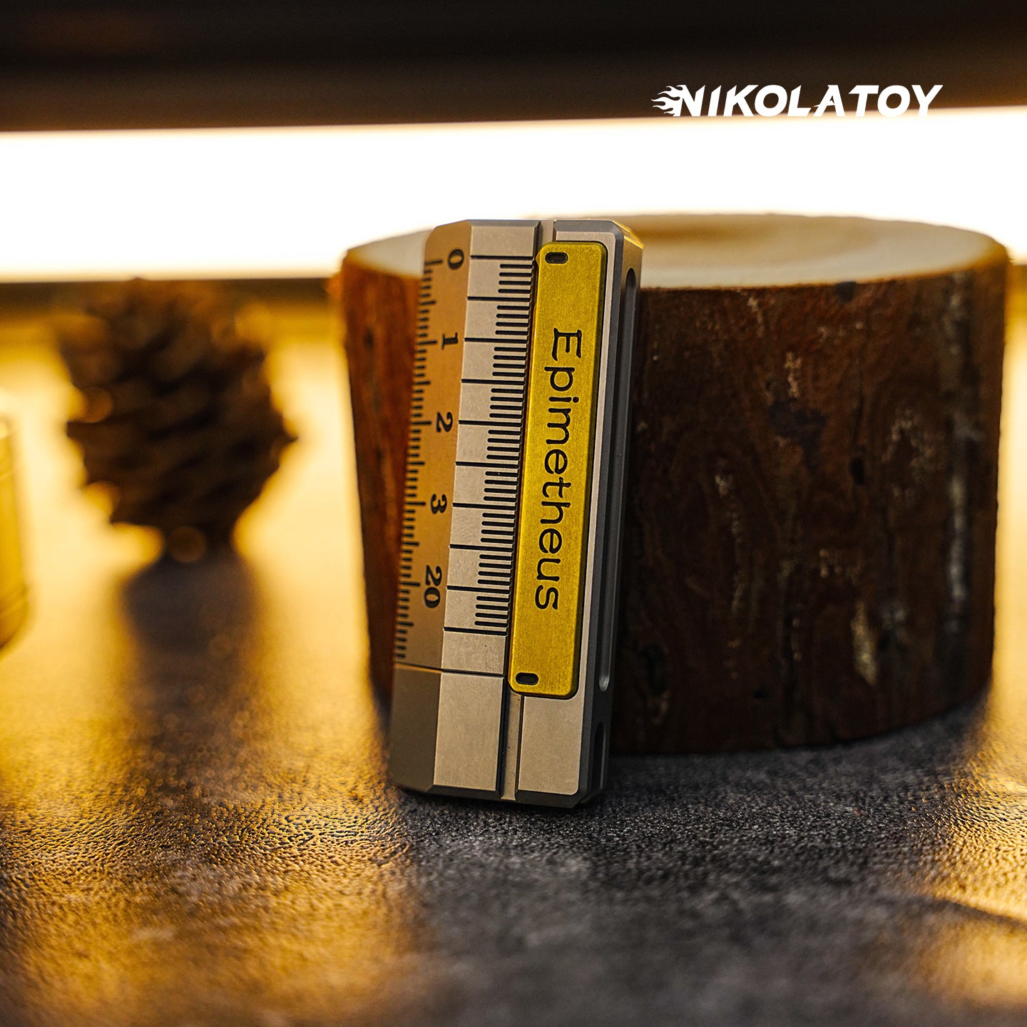 NIKOLATOY®Titanium alloy Fidgets Ruler