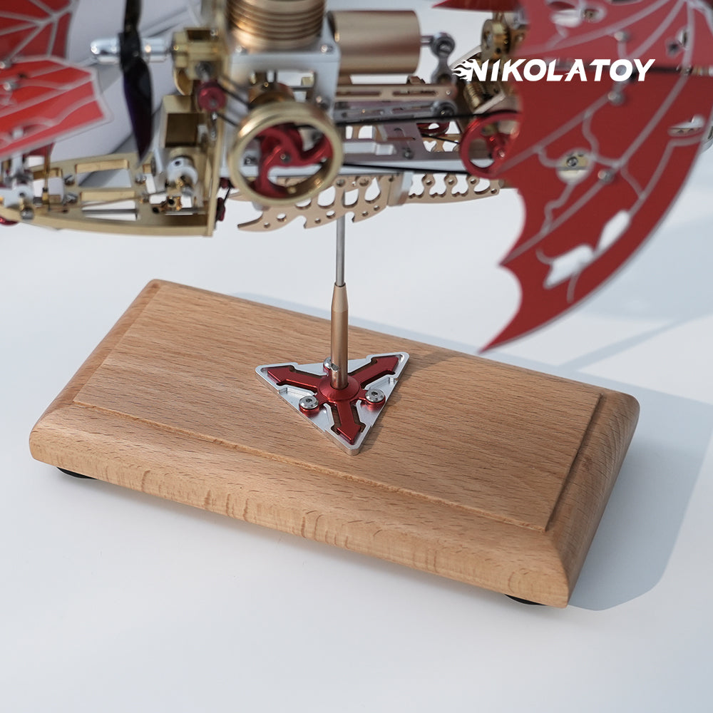 Steampunk Dragon Wing Airship Stirling Engine Model