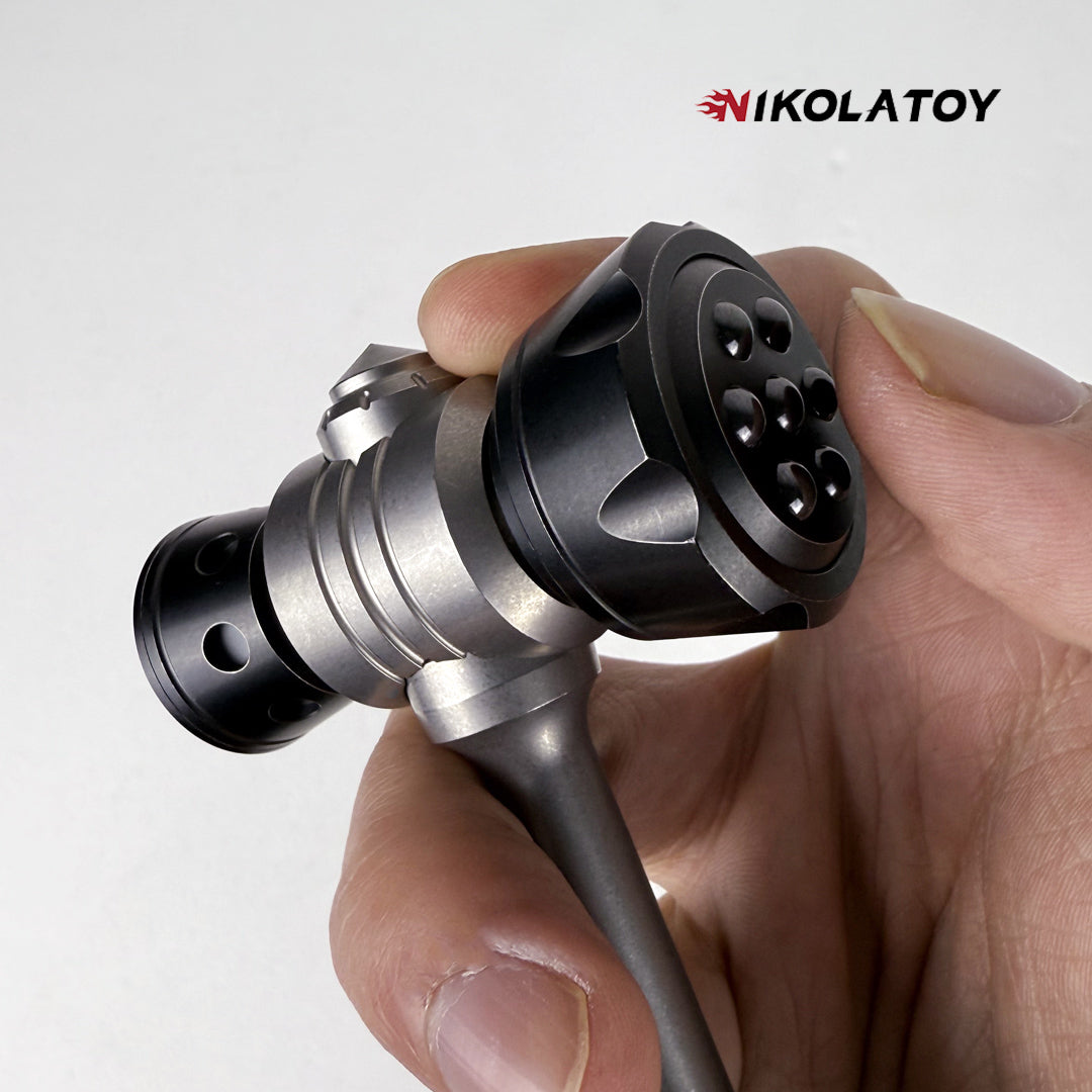 NIKOLATOY® Broken window ratchet button metal self-defense multifunctional hammer