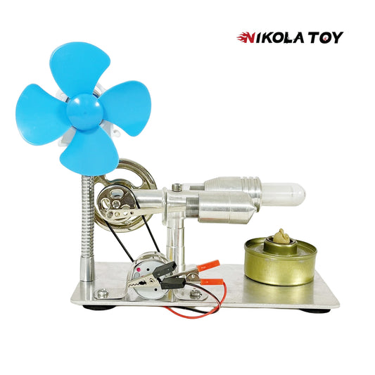 Stirling engine model - power generation+windmill