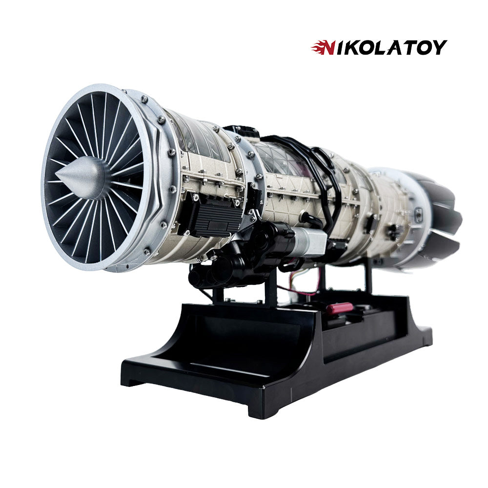 NIKOLATOY®Turbofan Engine Model Kit that Works F35 Military Fighter Jet Engine Kits 600+PCS