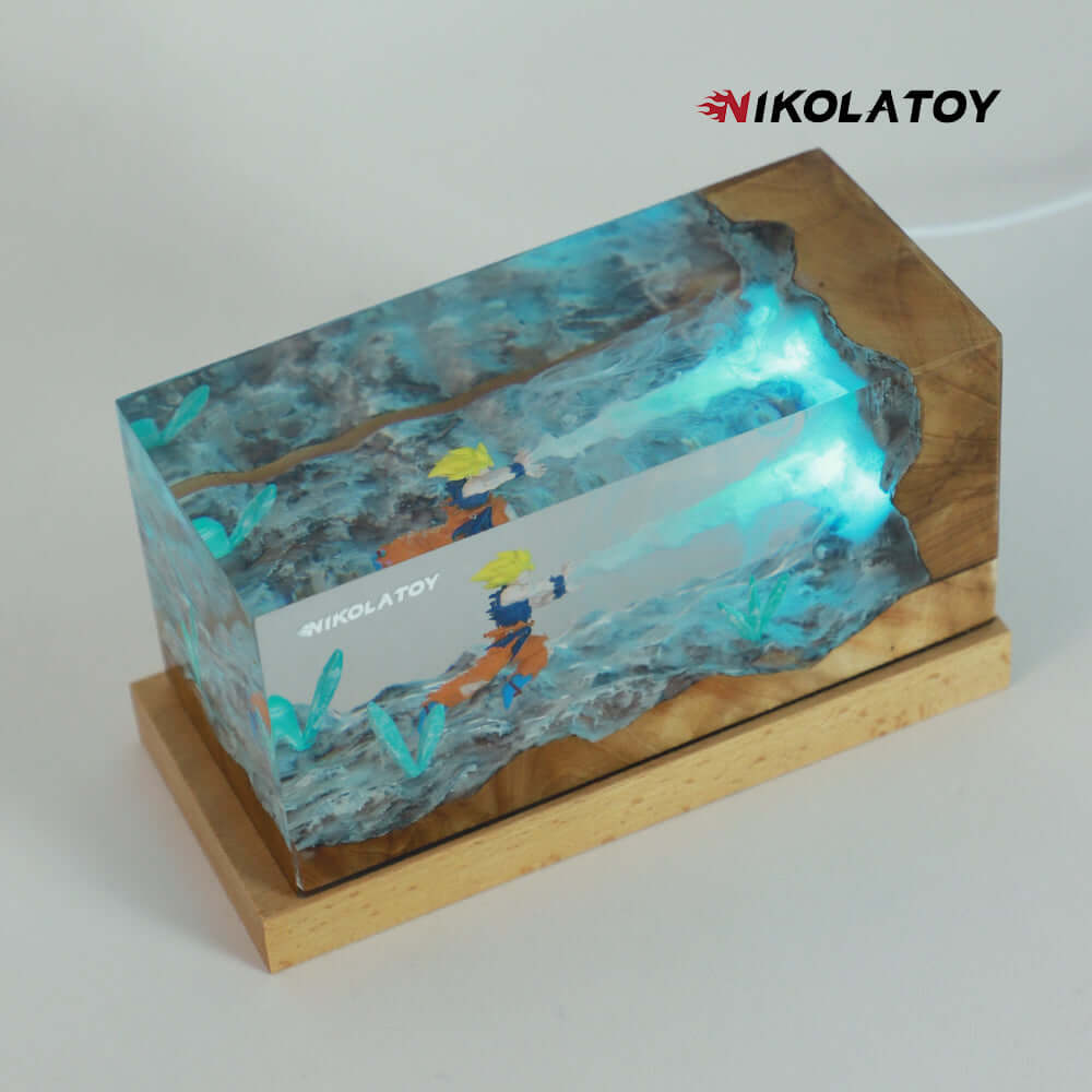 Kakarot Resin RGB Night Light Desktop Decoration