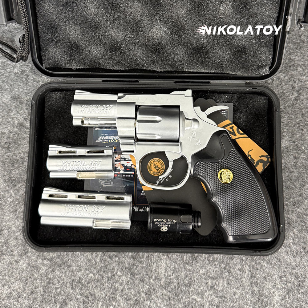 NIKOLATOY® New revolver lighter with 3 gun barrels
