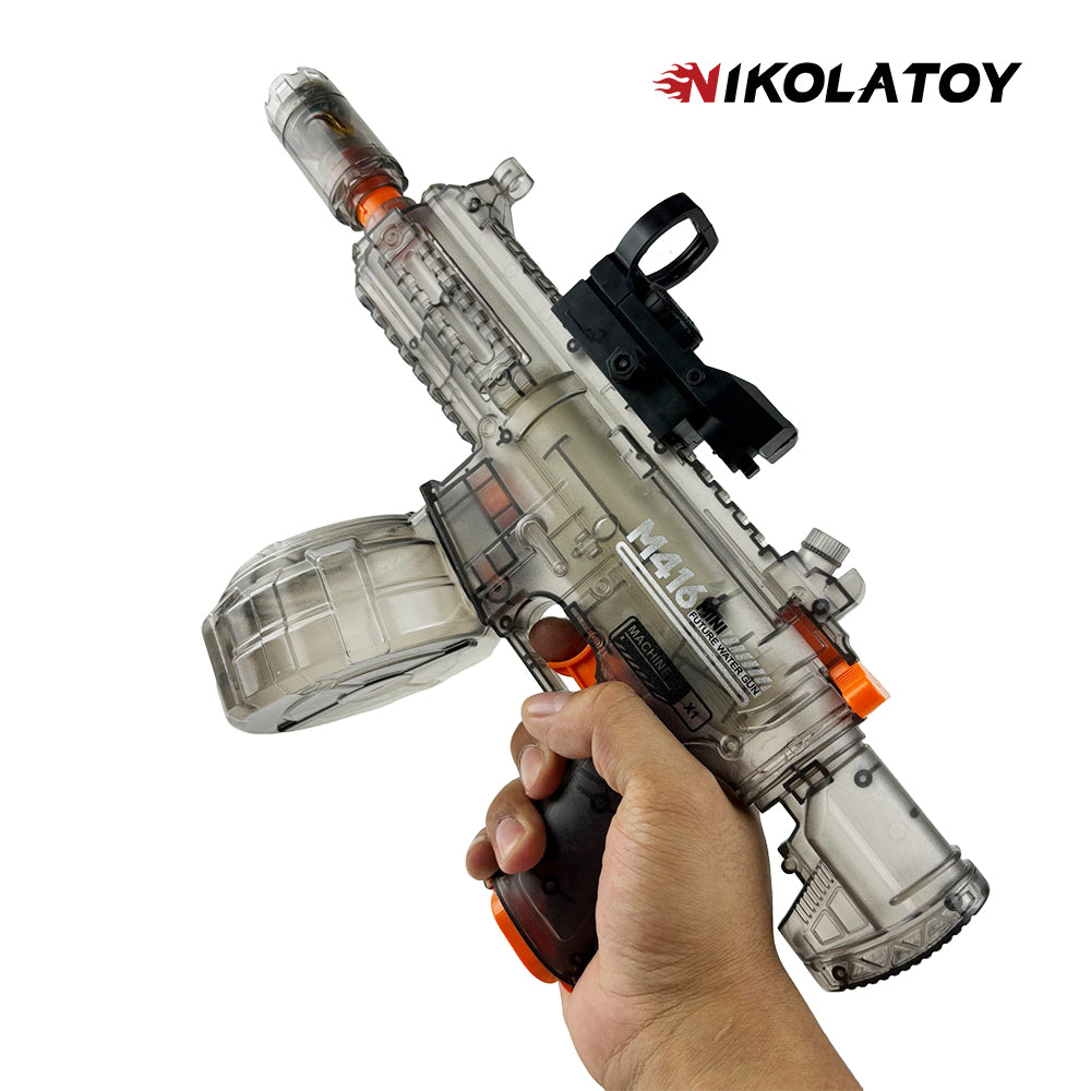 NIKOLATOY® light muzzle mini M416 Water Gun