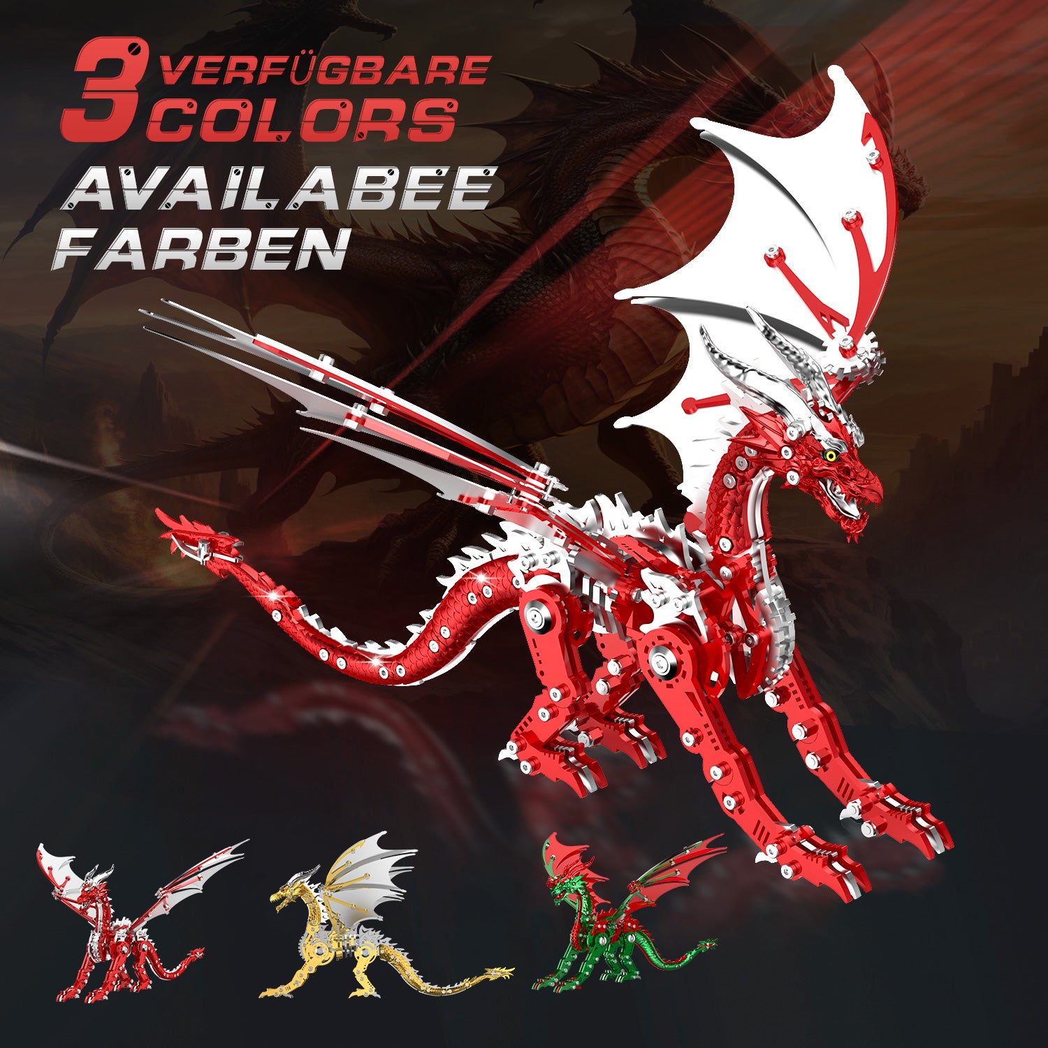 NIKOLATOY® Mechanical species - Pterosaur (3D metal puzzle)