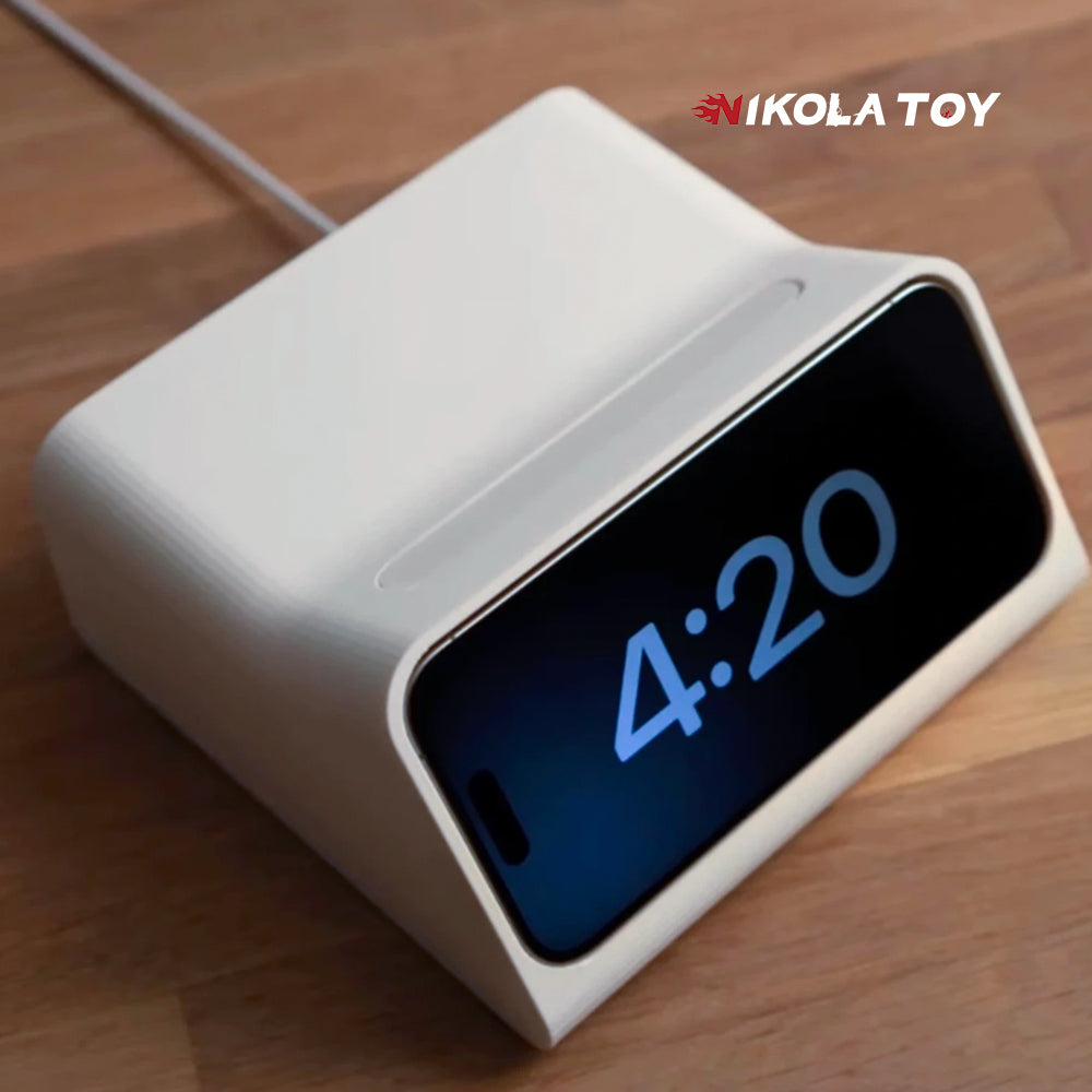 NIKOLATOY® iPhone standby dock - Includes wireless charger