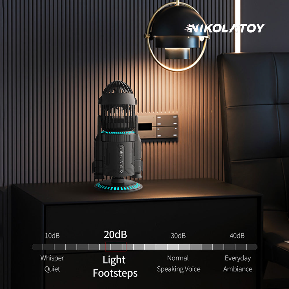 NIKOLATOY®Creative Rocket Desktop Fan