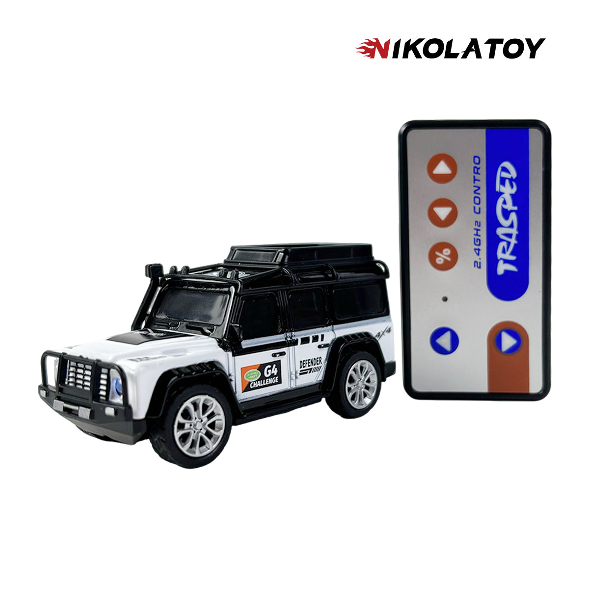 NIKOLATOY™1:64 Land Rover Defender Desktop Remote Control Car
