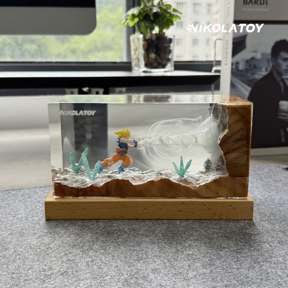 Kakarot Resin RGB Night Light Desktop Decoration